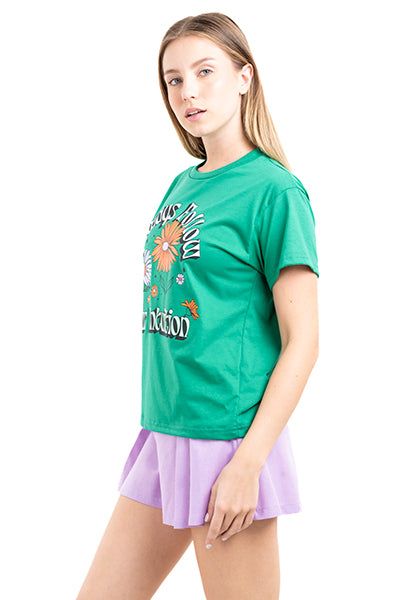 Playera flores always sold by Shasa product image thumbnail 3