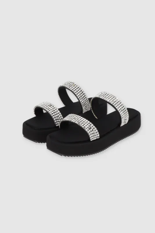 Sandalia Plataforma Brillos Grandes sold by Shasa
