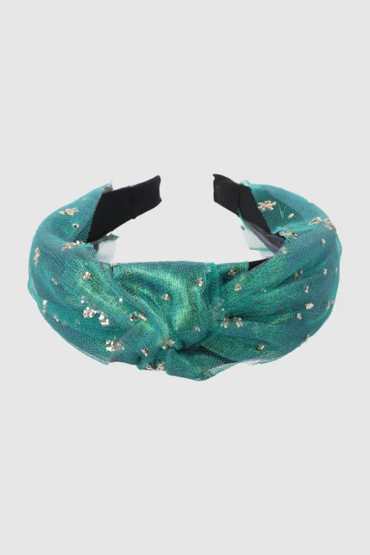 Diadema Nudo Mesh Glitter sold by Shasa