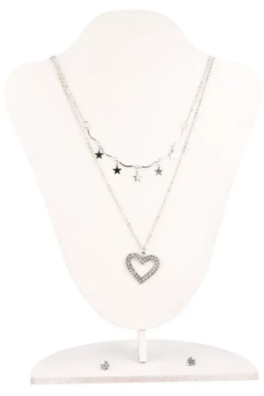 Set  collares aretes estrella sold by Shasa