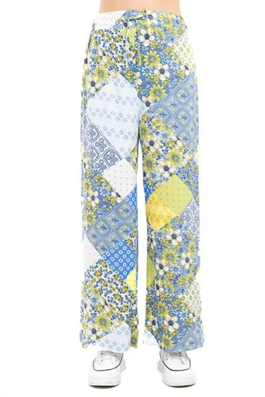 Pantalón amplio paisley flores sold by Shasa