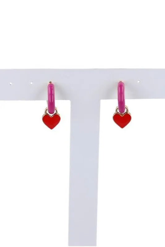 Arracadas dije corazón sold by Shasa