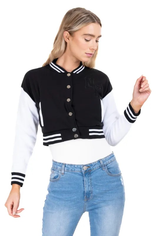 Chamarra bomber bordado NY sold by Shasa