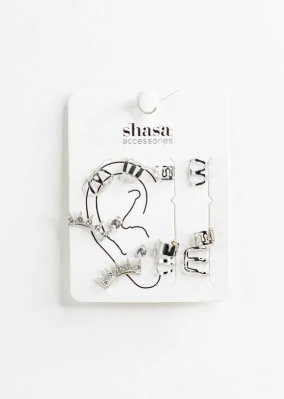 Set 12 piezas earcuffs coronas sold by Shasa