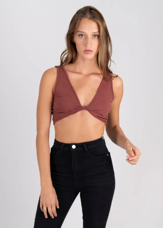 Top acanalado fruncido sold by Shasa