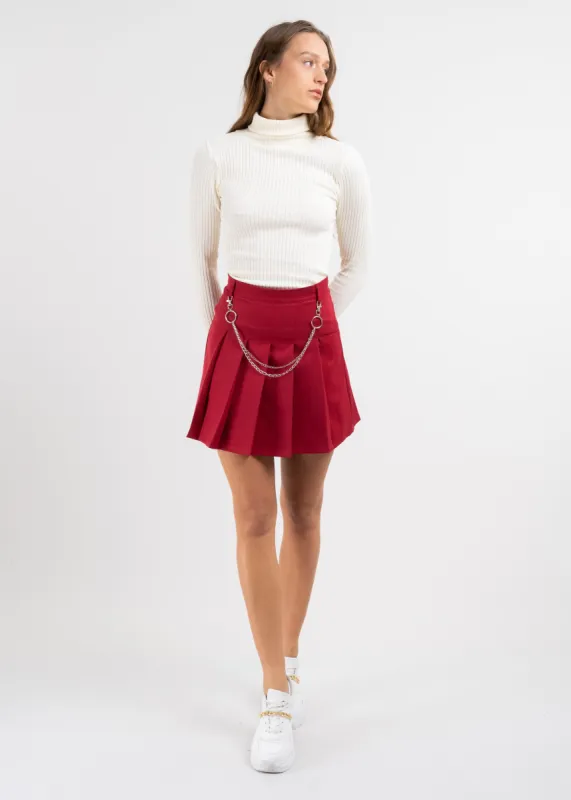 Falda mini tableada cadena sold by Shasa