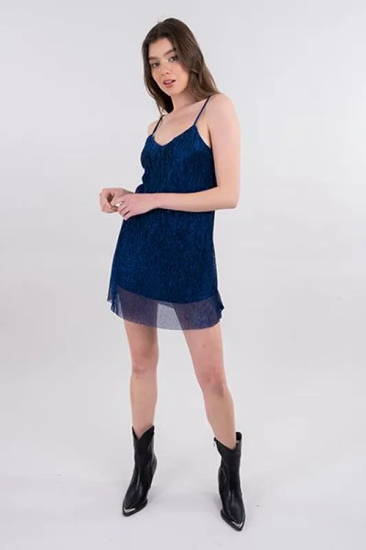 Vestido amplio lúrex sold by Shasa