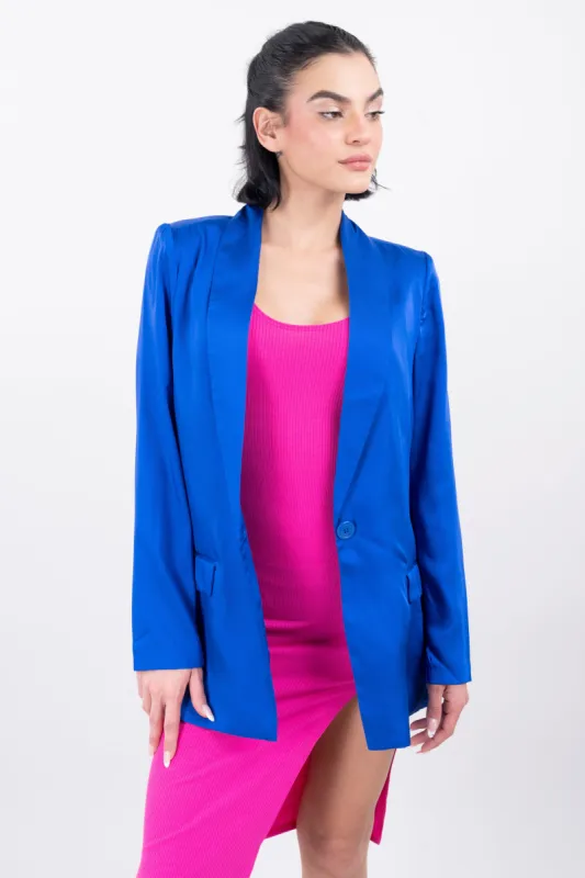 Saco satinado bolsillos sold by Shasa