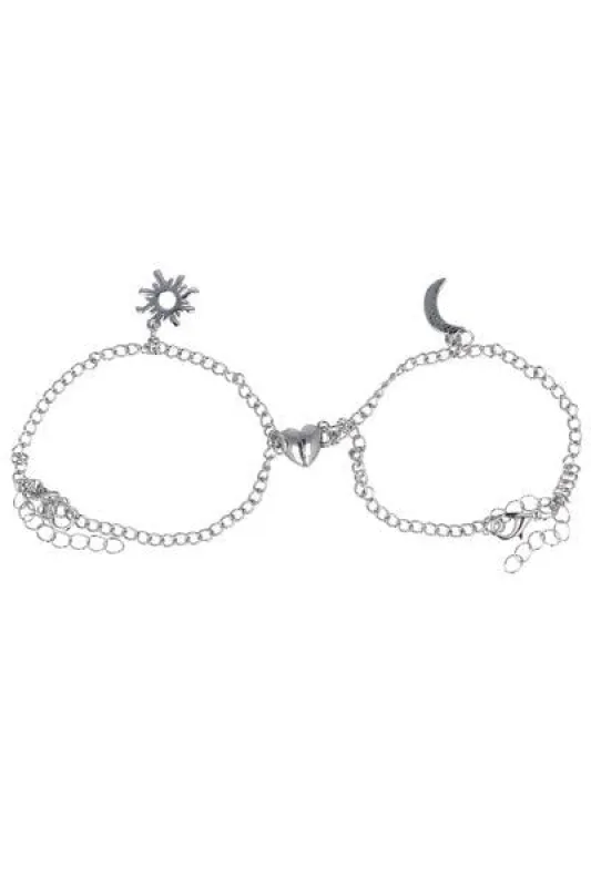 Dúo pulseras sol luna imán sold by Shasa