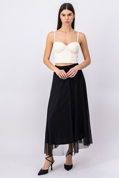 Falda maxi mesh elástico sold by Shasa