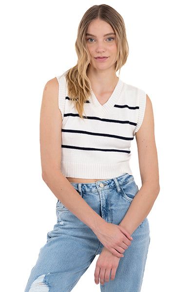 Top tejido rayas sold by Shasa