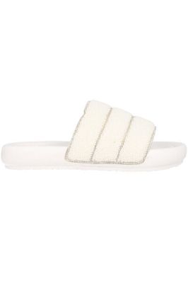 Sandalias slide capitonadas sold by Shasa