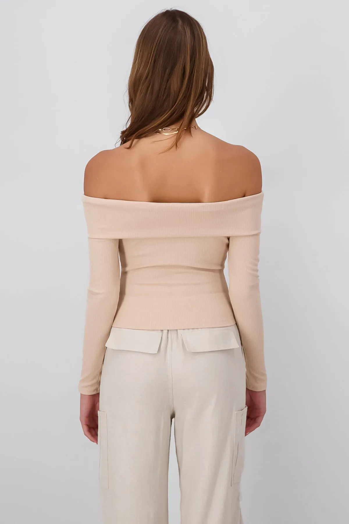 Top Rib Manga Larga Sin Hombros sold by Shasa product image thumbnail 4