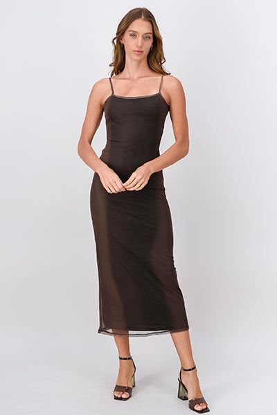 Vestido maxi mesh degradado sold by Shasa