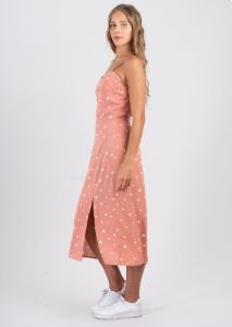Vestido midi puntos sold by Shasa