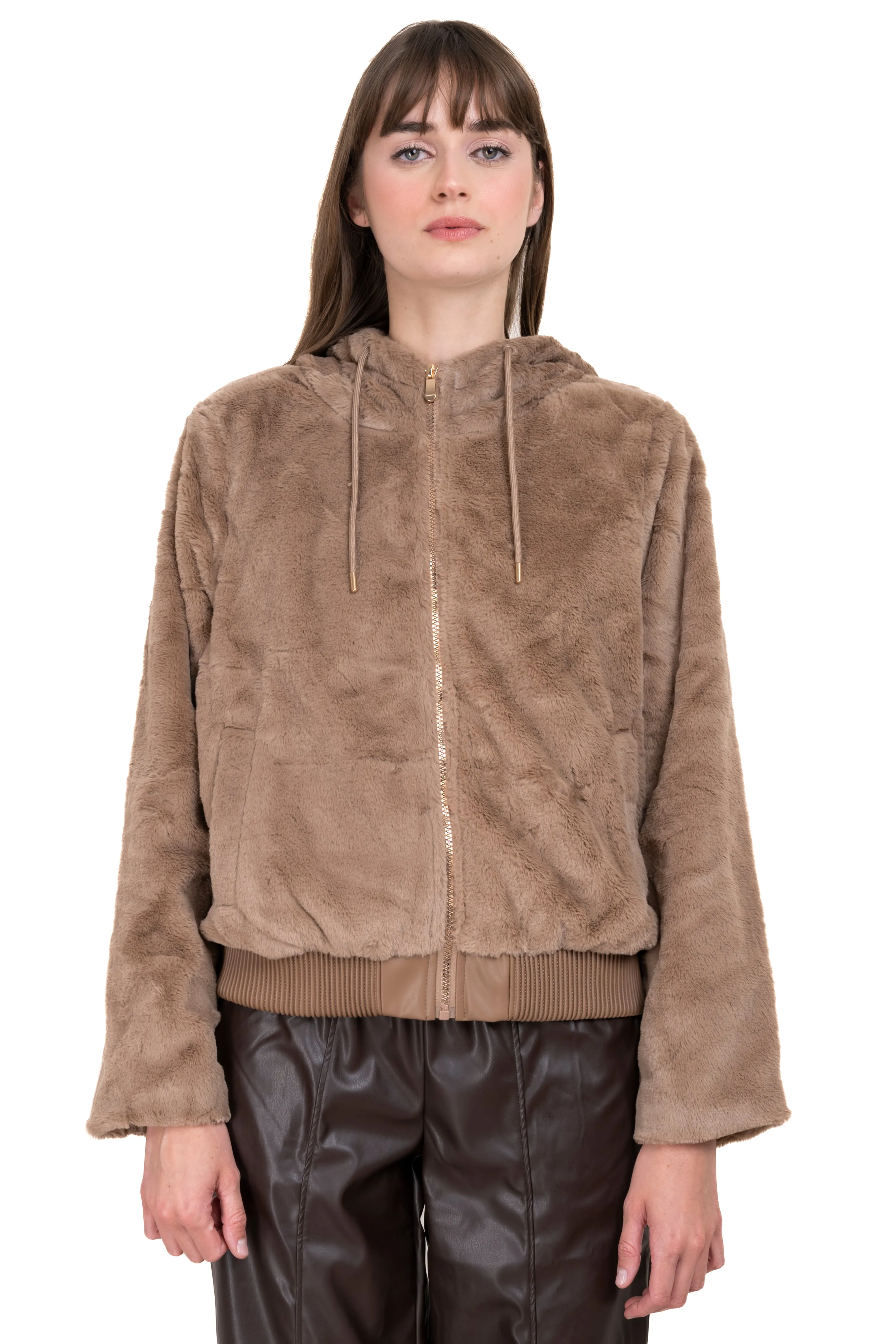 Chamarra bomber peluche capucha sold by Shasa product image thumbnail 2