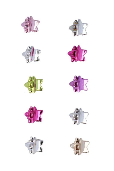 Set 10 pincitas metálicas estrella sold by Shasa