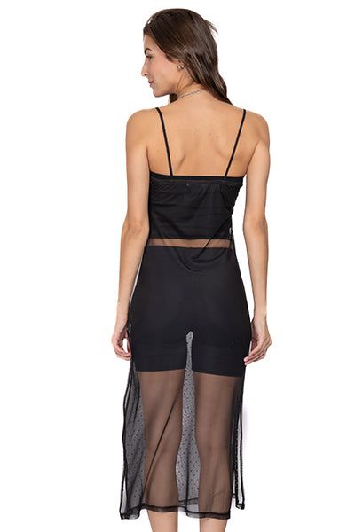 Vestido mesh tirantes brillos sold by Shasa product image thumbnail 4