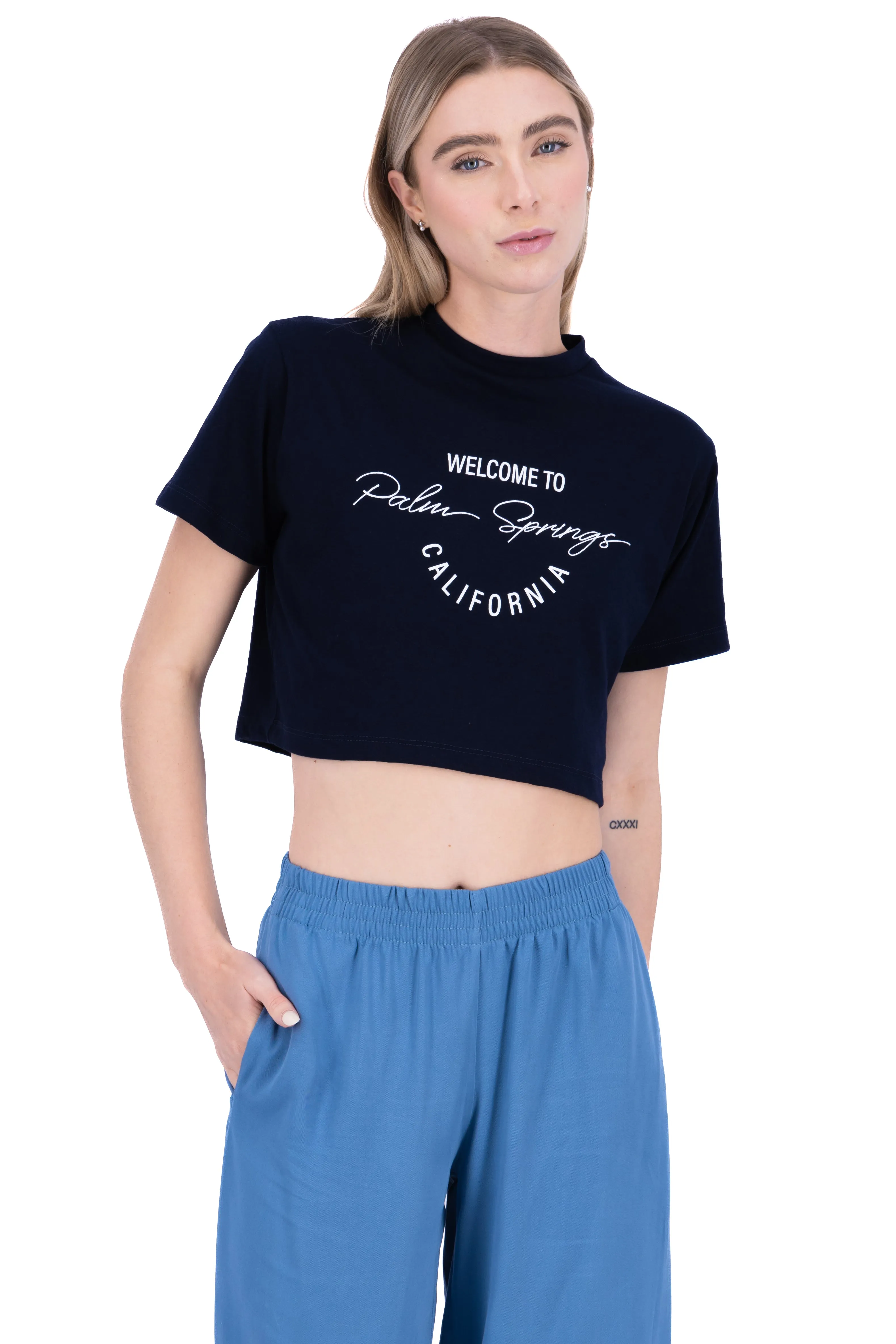 Playera crop boxy palm springs sold by Shasa product image thumbnail 2