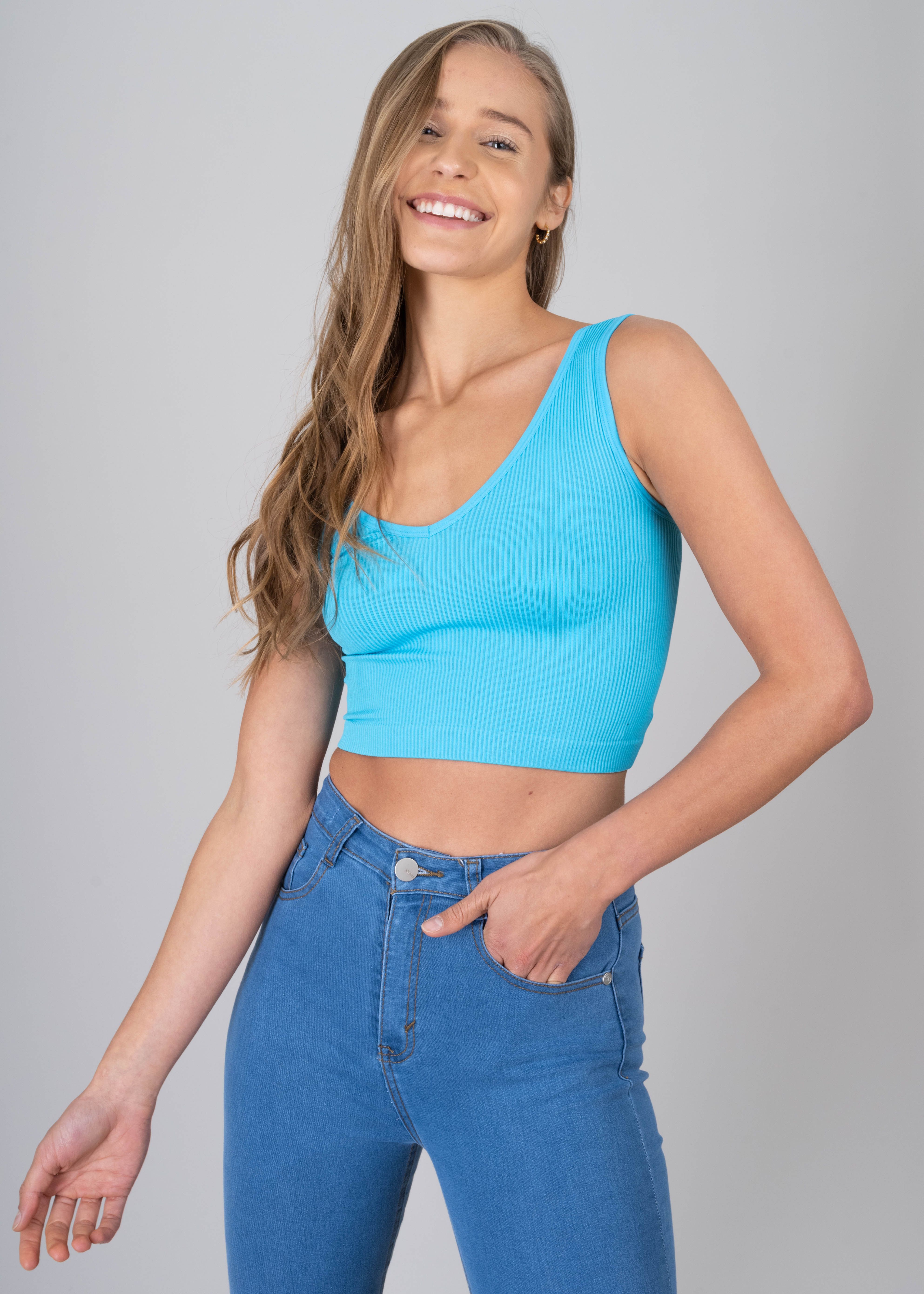 Top escote v acanalado sold by Shasa