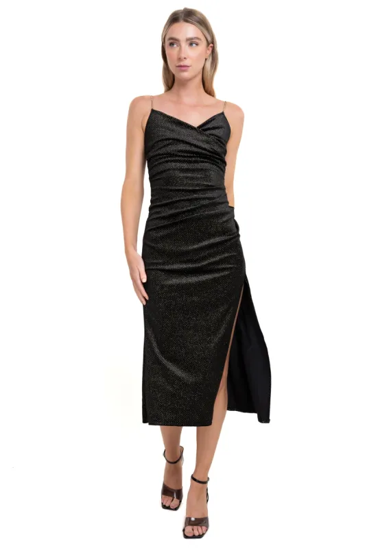 Vestido midi velvet brillos sold by Shasa
