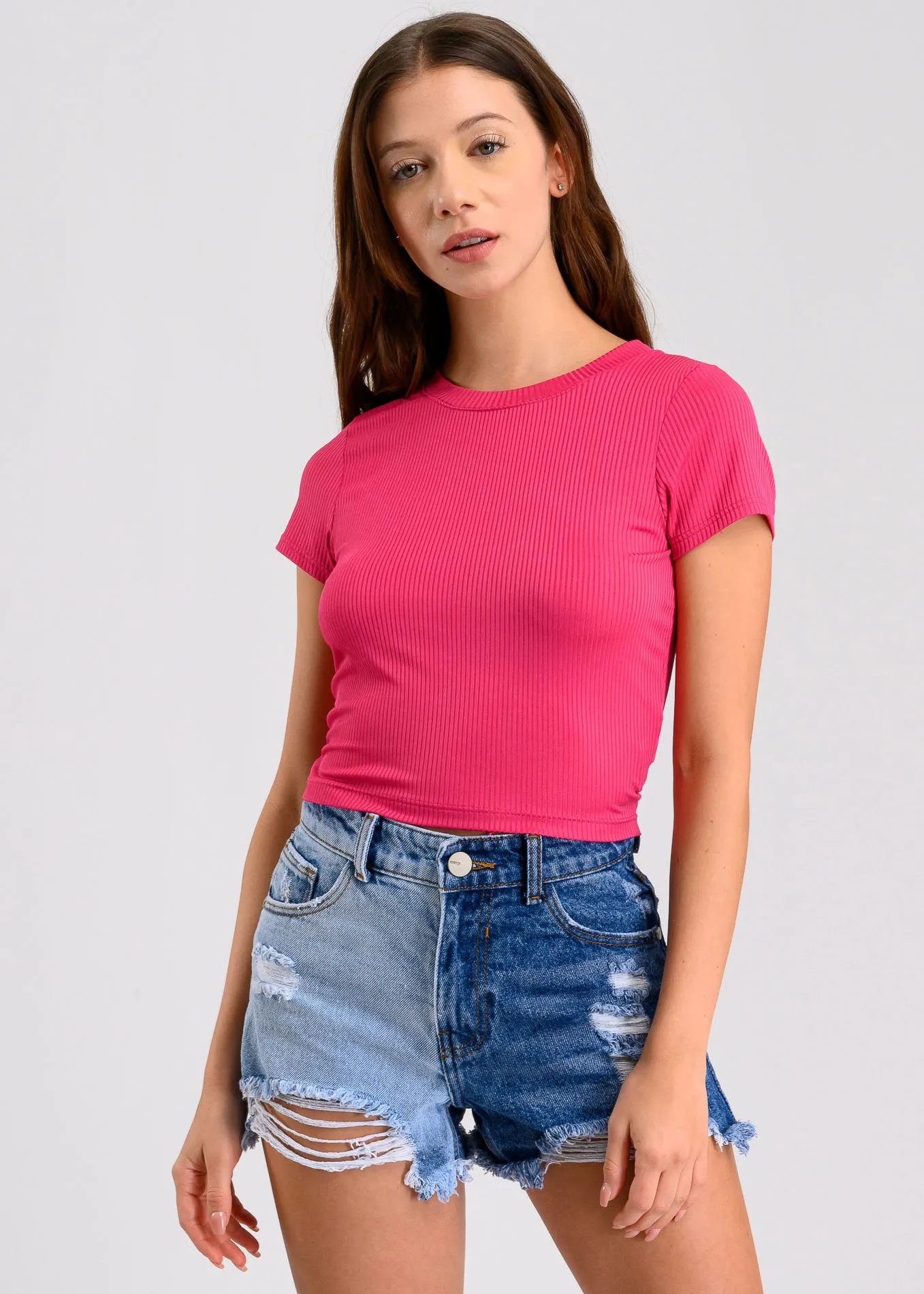 Top manga corta acanalado sold by Shasa product image thumbnail 2