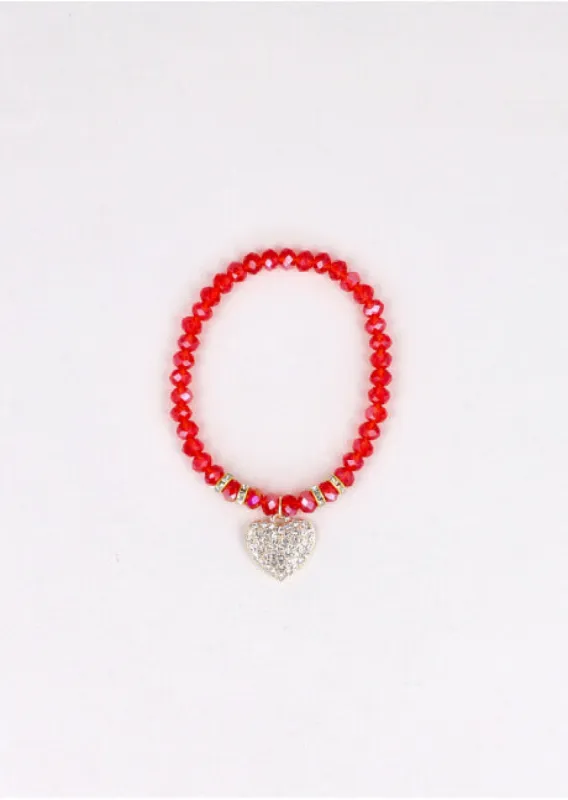 Pulsera Beads Corazon Brillos sold by Shasa