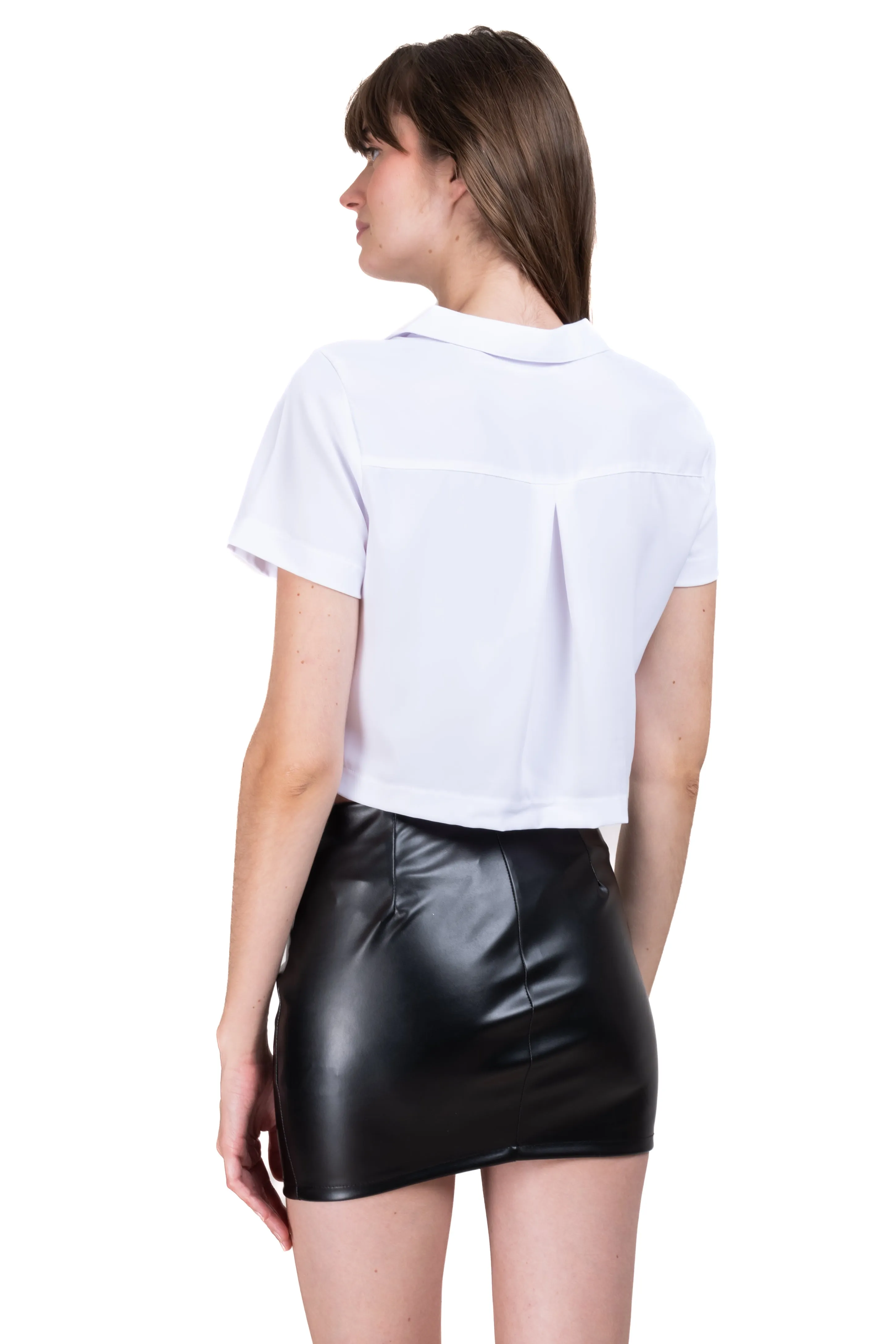 Camisa Crop Amplia Manga Corta sold by Shasa product image thumbnail 4