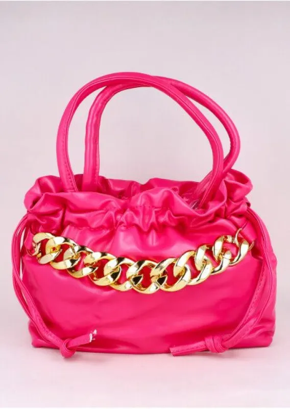 Bolsa plisada cadena chuncky sold by Shasa