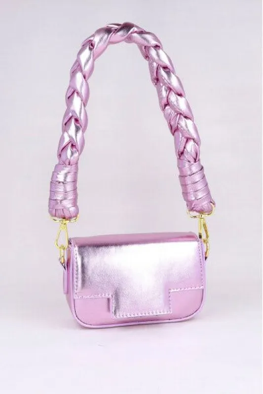 Bolsa metálica asa trenzada sold by Shasa