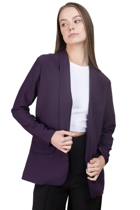 Saco liso abierto bolsillos sold by Shasa