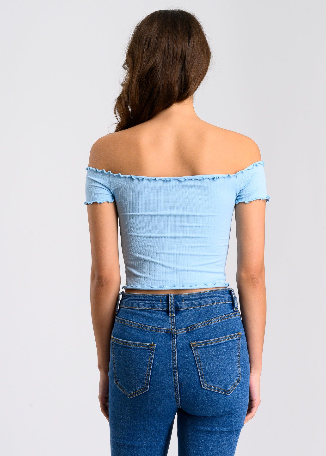 Top acanalado hombros descubiertos sold by Shasa product image thumbnail 4