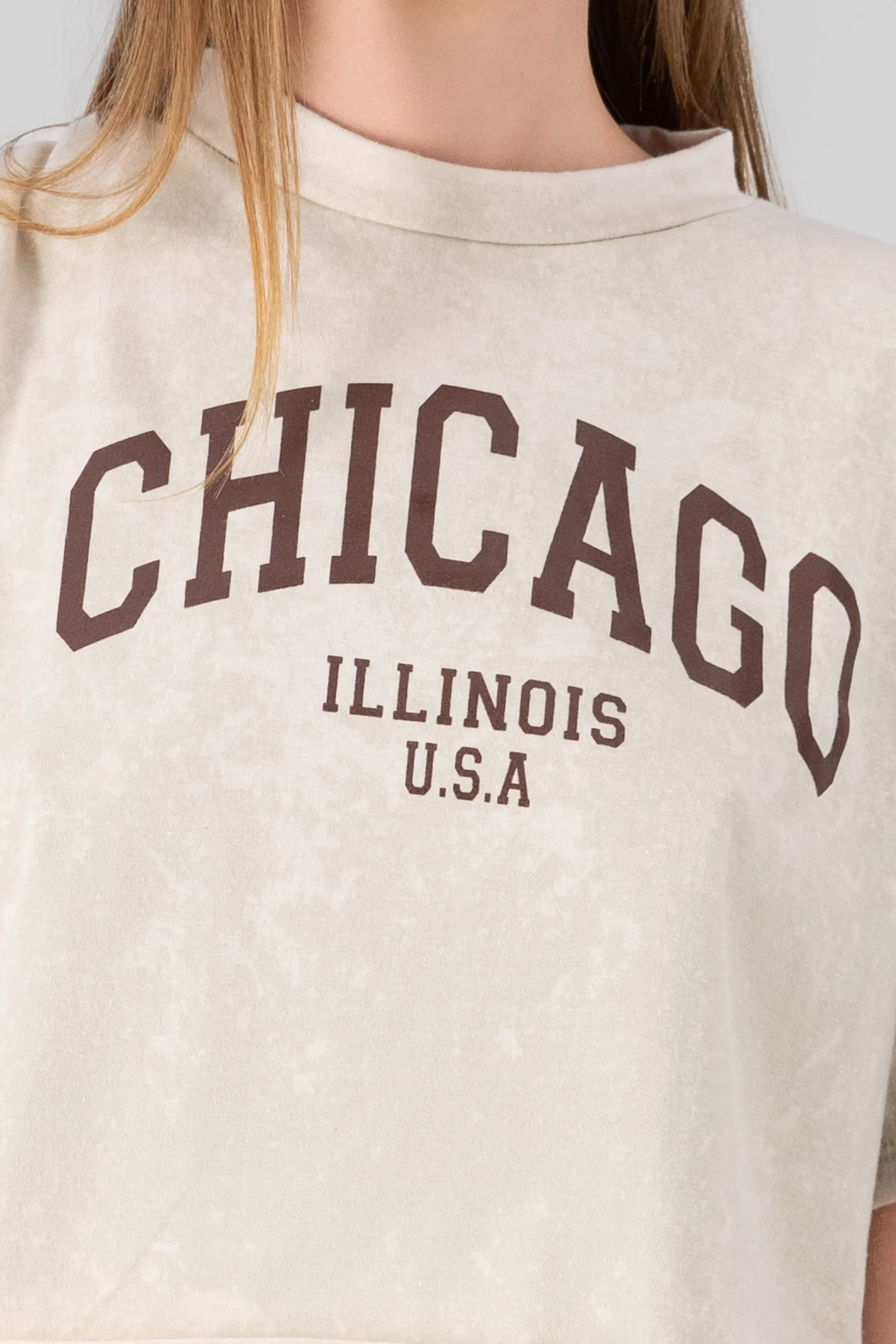 Playera crop acid wash chicago sold by Shasa product image thumbnail 5