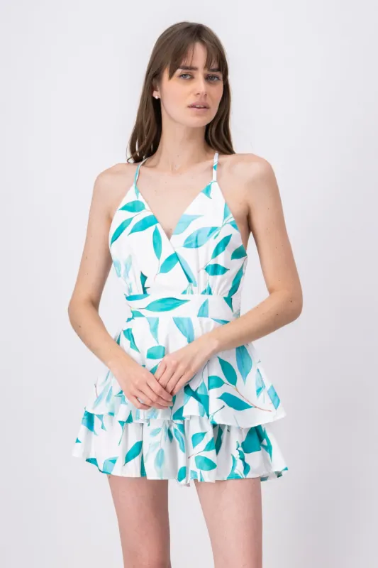 Romper estampado tropical sold by Shasa