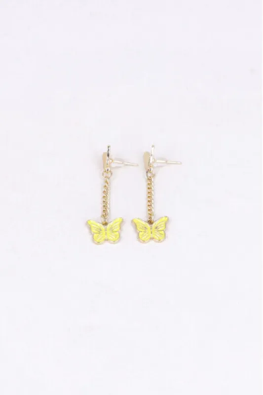 Aretes Doble Mariposa Color sold by Shasa