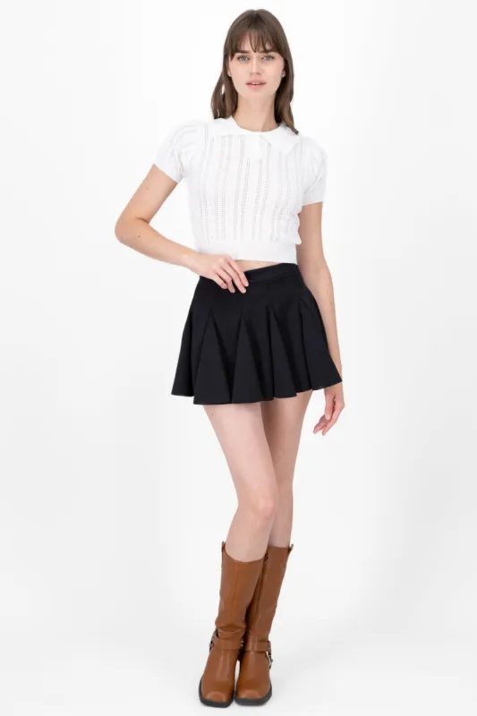 Falda mini plisada sold by Shasa