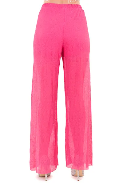 Pantalón mesh wide leg brillos sold by Shasa product image thumbnail 4