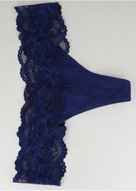 Tanga Monocolor Borde Encaje sold by Shasa