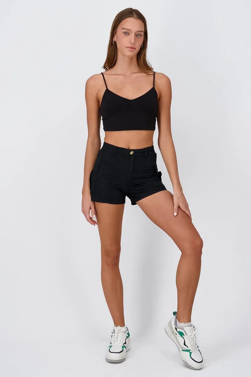 Shorts Lisos Con Elastico Y Bolsas sold by Shasa