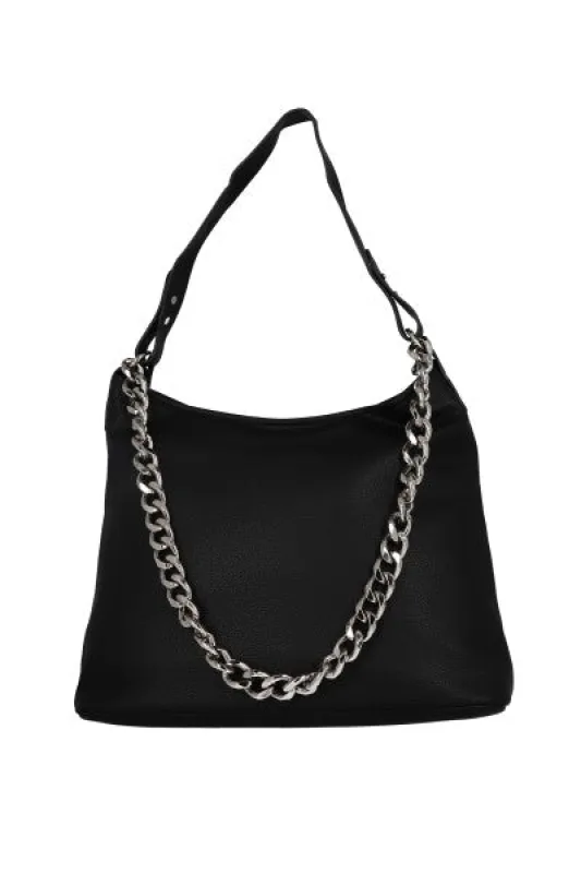 Bolsa midi efecto piel cadena sold by Shasa