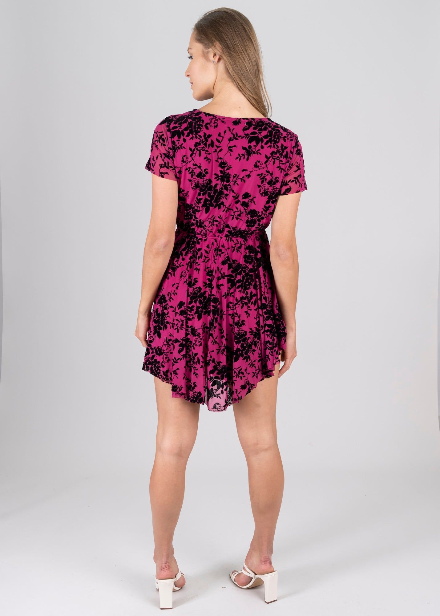 Vestido mini mesh flores flock sold by Shasa product image thumbnail 4