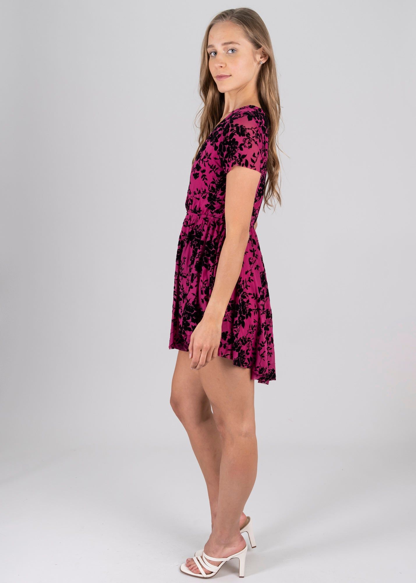 Vestido mini mesh flores flock sold by Shasa product image thumbnail 3