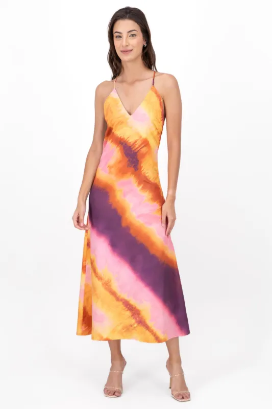 Vestido midi degradado sold by Shasa