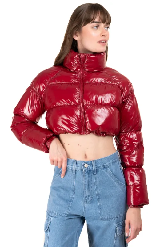 Chamarra crop puffer cuello alto sold by Shasa