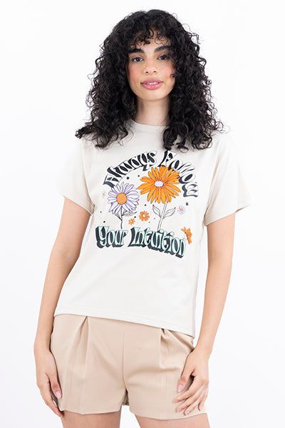 Playera flores always sold by Shasa product image thumbnail 2