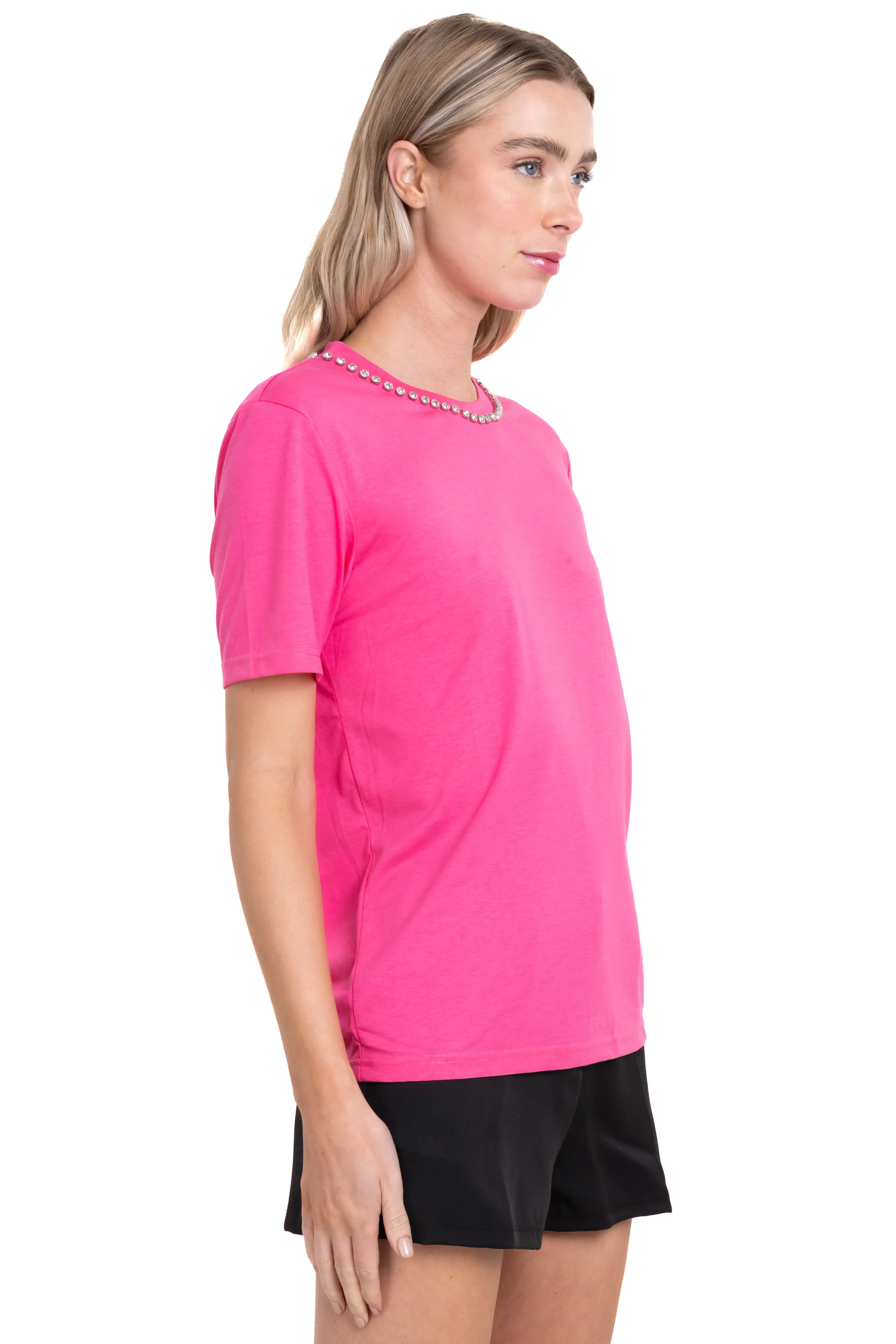 Playera manga carto cuello brillos sold by Shasa product image thumbnail 3