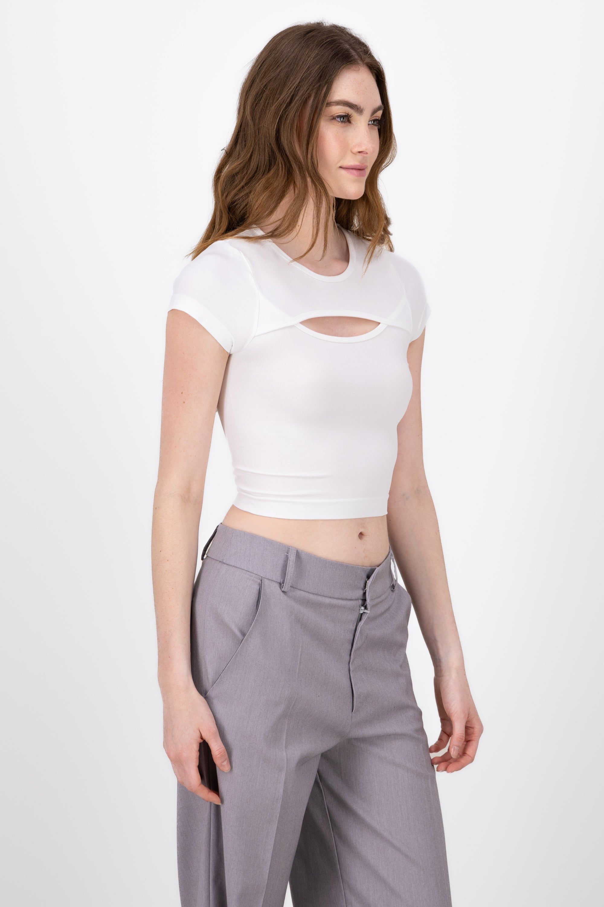 Top De Manga Corta Con Cut Out sold by Shasa product image thumbnail 3