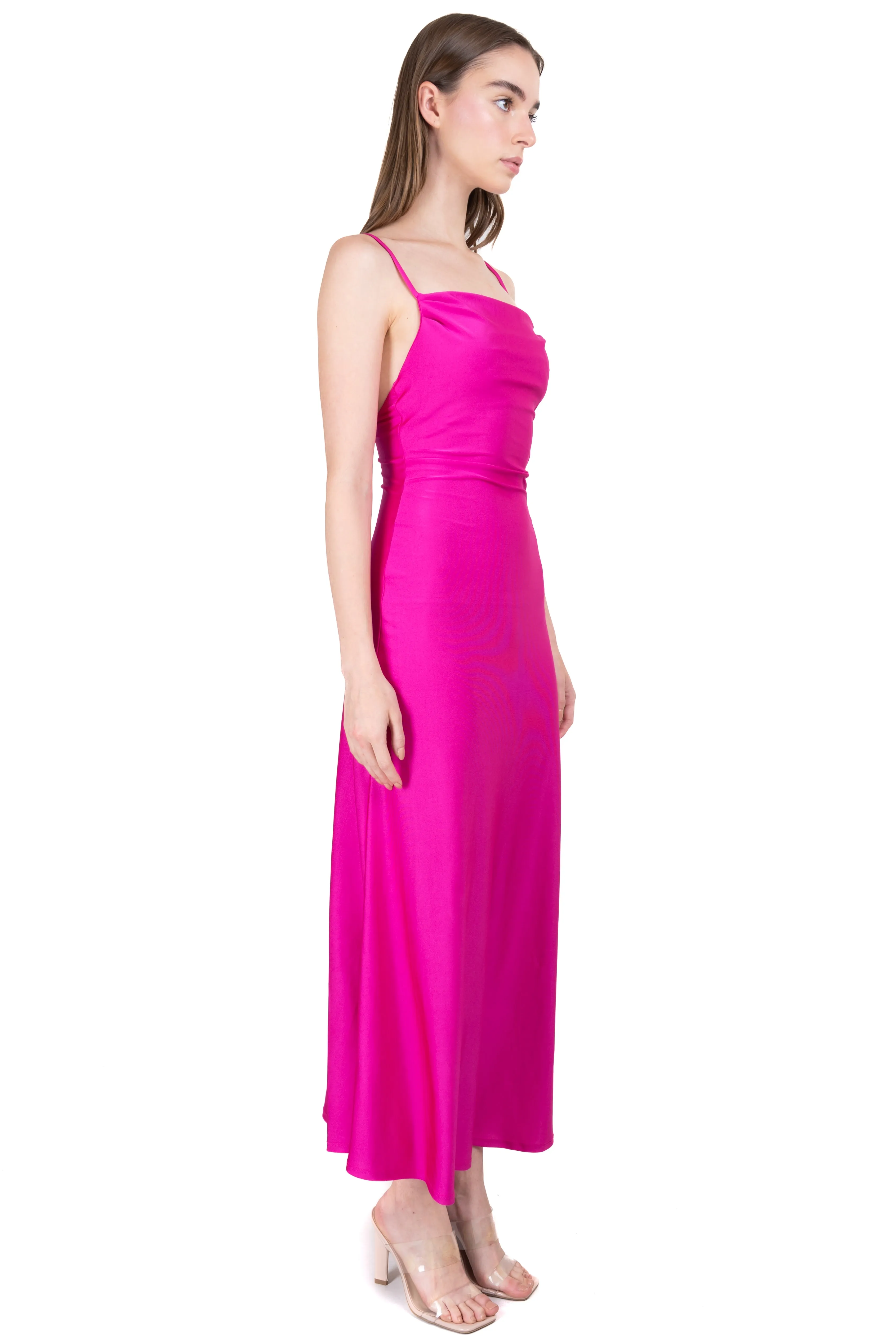 Vestido maxi escote drapeado sold by Shasa product image thumbnail 3