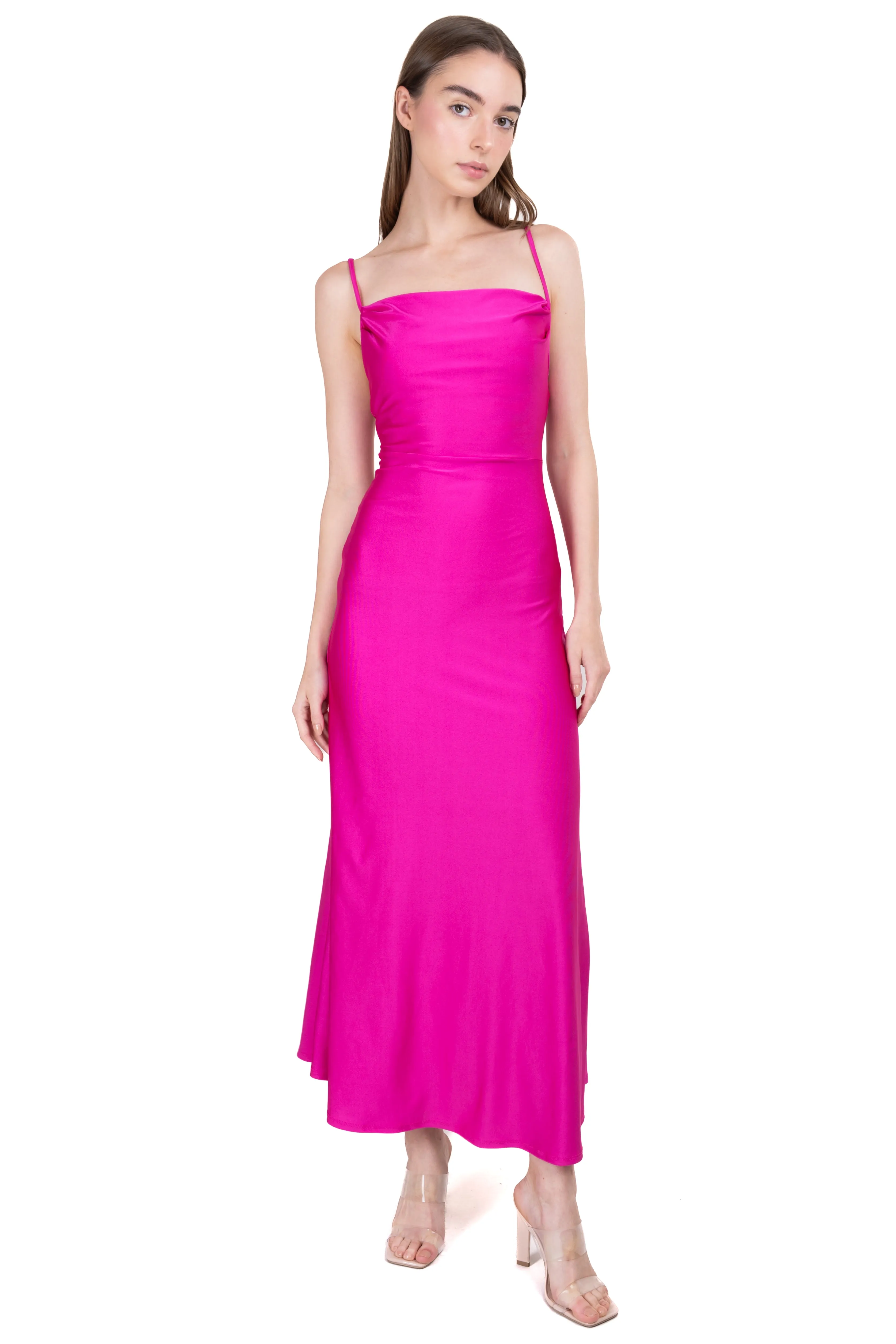 Vestido maxi escote drapeado sold by Shasa product image thumbnail 2