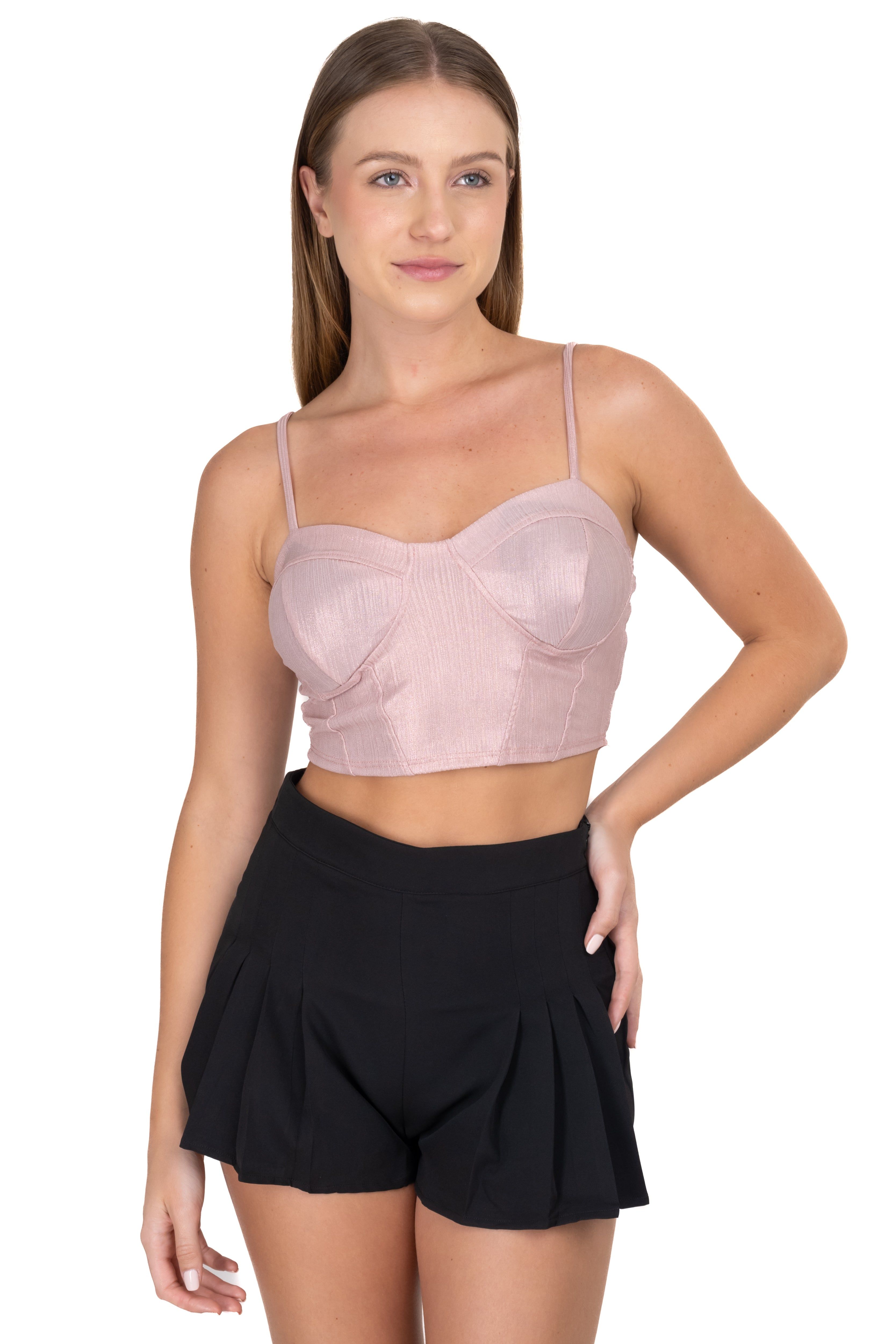 Top crop copas efecto metálico sold by Shasa product image thumbnail 2